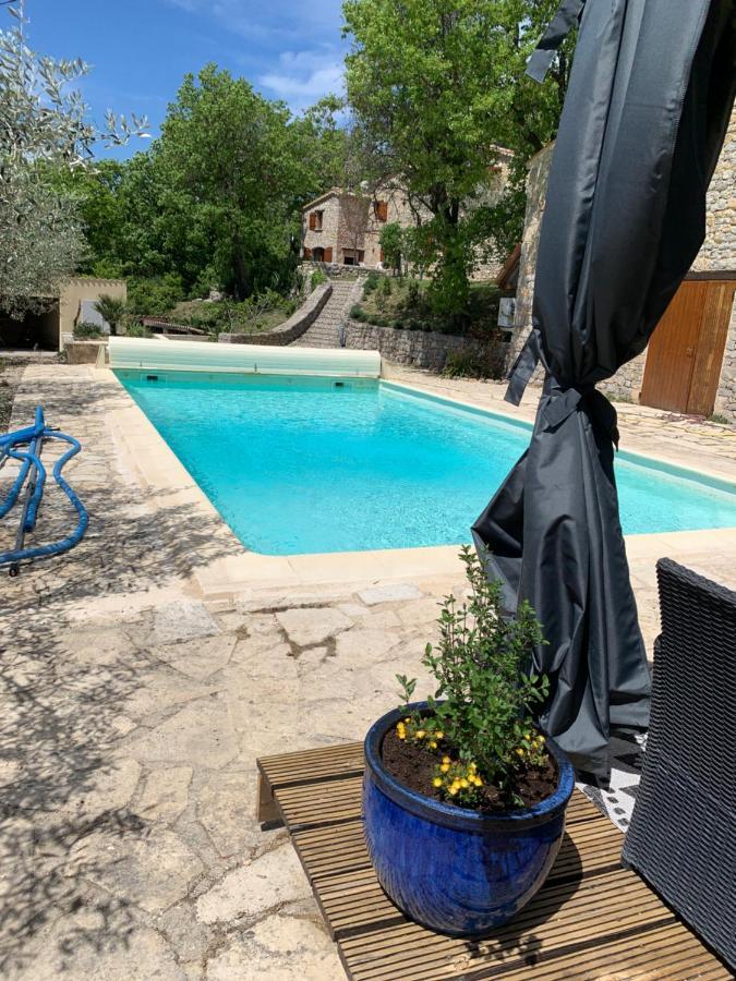 Font Nouvelle Maison De Charme Drome Provencale, 6 Ou 10 Personnes Avec Piscine Plaisians Esterno foto